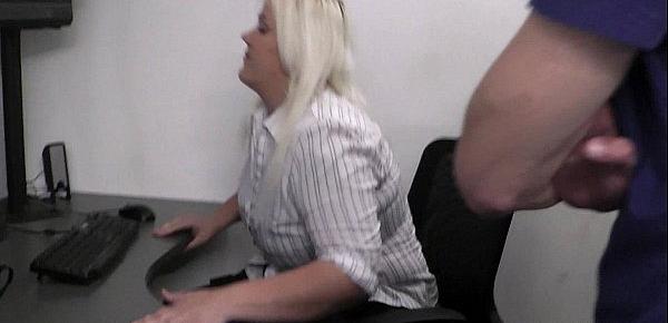  Hot blonde secretary office fuck